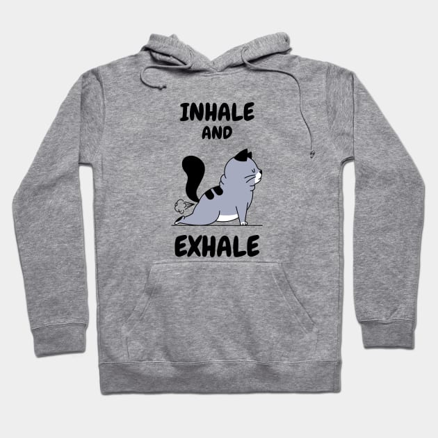 Cat Yoga Hoodie by OniSide